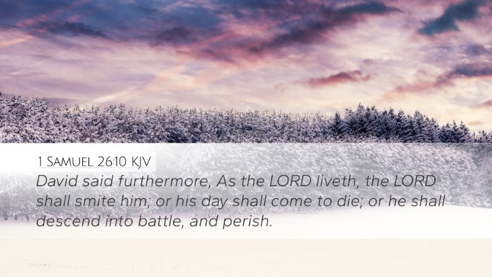 1 Samuel 26:10 KJV Bible Verse Image
