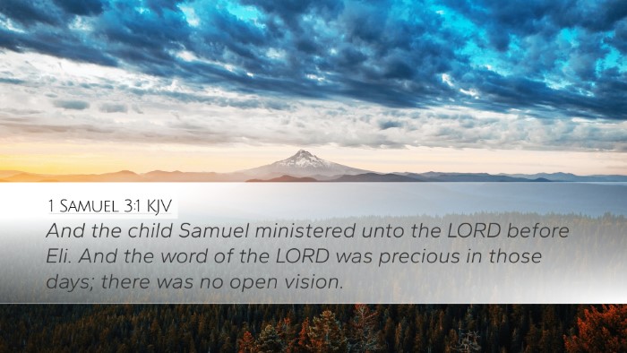 1 Samuel 3:1 KJV Bible Verse Image