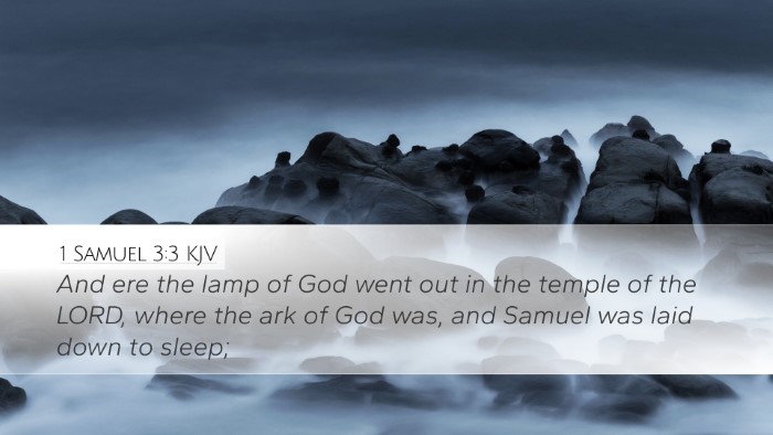 1 Samuel 3:3 KJV Bible Verse Image