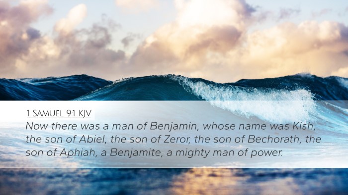 1 Samuel 9:1 KJV Bible Verse Image