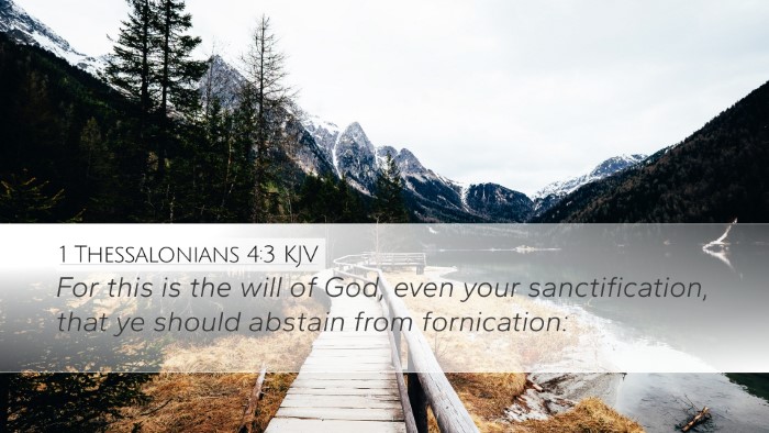 1 Thessalonians 4:3 KJV Bible Verse Image