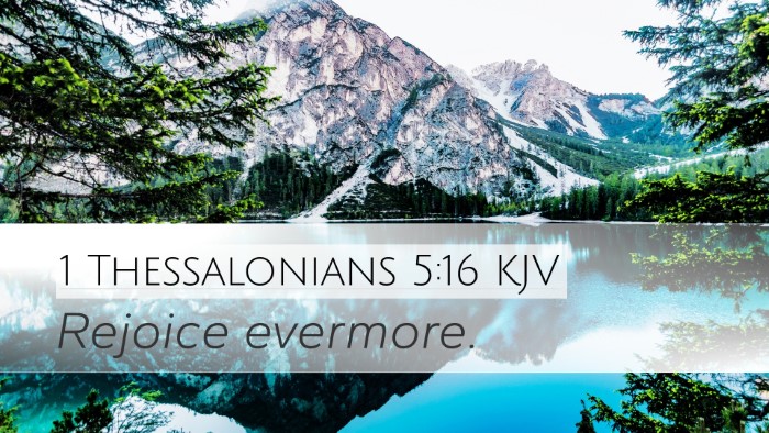 1 Thessalonians 5:16 KJV Bible Verse Image