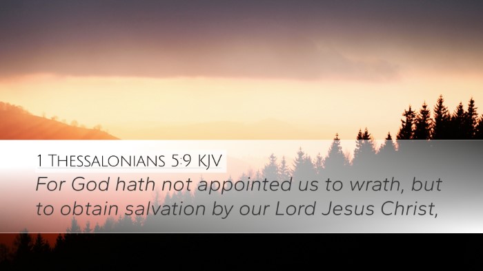 1 Thessalonians 5:9 KJV Bible Verse Image