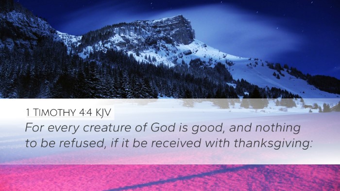 1 Timothy 4:4 KJV Bible Verse Image