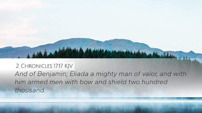 2 Chronicles 17:17 KJV Bible Verse Image