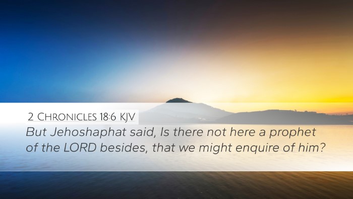 2 Chronicles 18:6 KJV Bible Verse Image