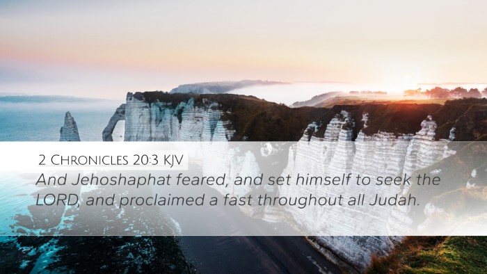 2 Chronicles 20:3 KJV Bible Verse Image