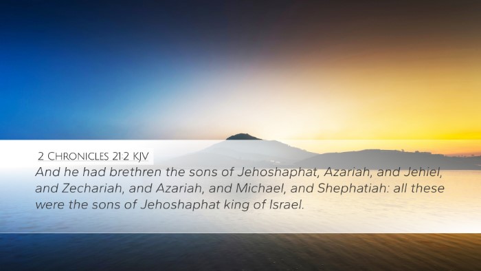 2 Chronicles 21:2 KJV Bible Verse Image