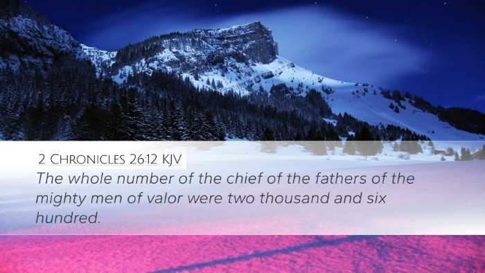 2 Chronicles 26:12 KJV Bible Verse Image