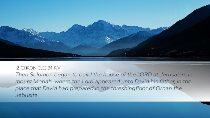 2 Chronicles 3:1 KJV Bible Verse Image