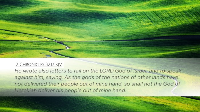 2 Chronicles 32:17 KJV Bible Verse Image