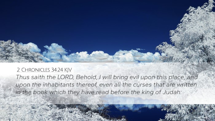 2 Chronicles 34:24 KJV Bible Verse Image