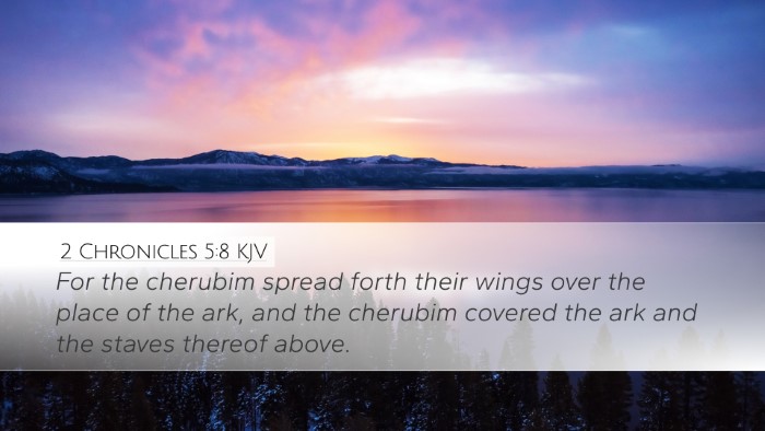2 Chronicles 5:8 KJV Bible Verse Image