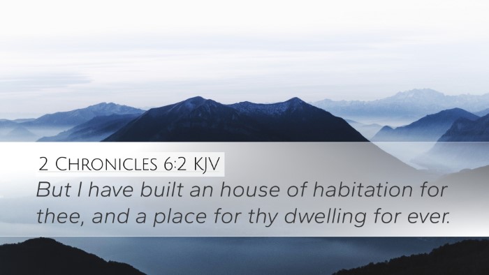 2 Chronicles 6:2 KJV Bible Verse Image