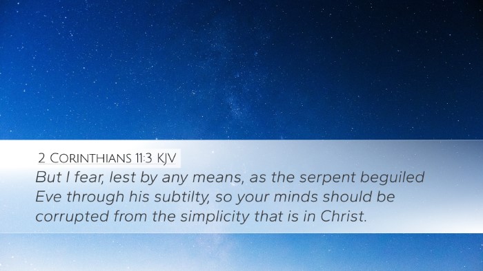 2 Corinthians 11:3 KJV Bible Verse Image