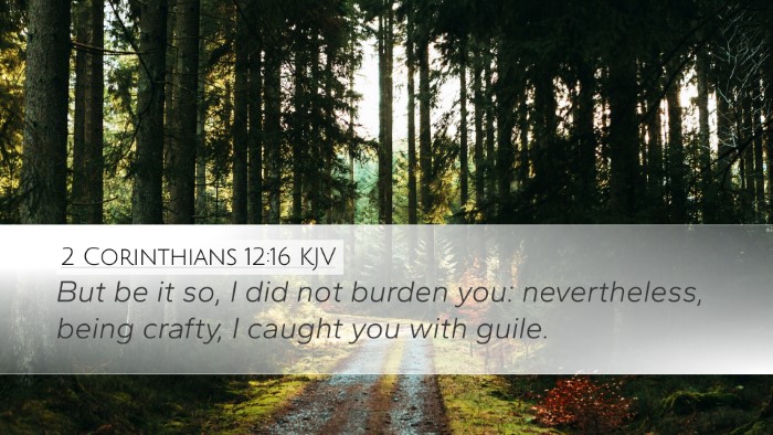2 Corinthians 12:16 KJV Bible Verse Image