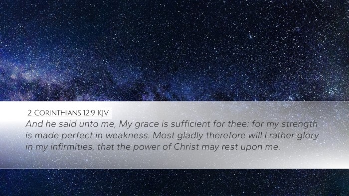 2 Corinthians 12:9 KJV Bible Verse Image