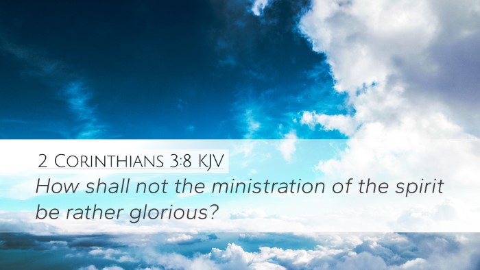 2 Corinthians 3:8 KJV Desktop Wallpaper - How shall not the ministration of the spirit be - Desktop Bible Verse Wallpaper