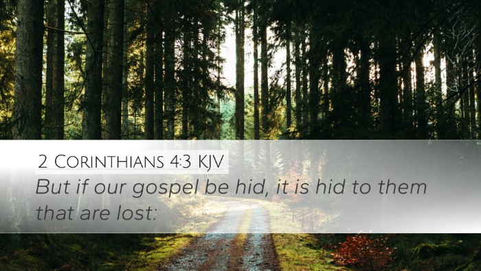 2 Corinthians 4:3 KJV Bible Verse Image