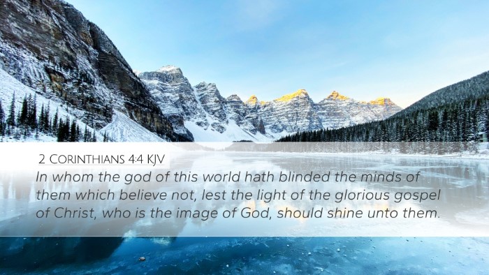 2 Corinthians 4:4 KJV Bible Verse Image