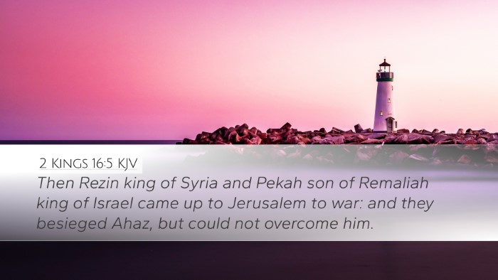 2 Kings 16:5 KJV Bible Verse Image