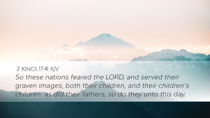 2 Kings 17:41 KJV Bible Verse Image