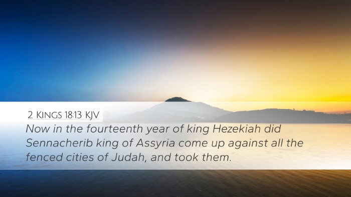 2 Kings 18:13 KJV Bible Verse Image