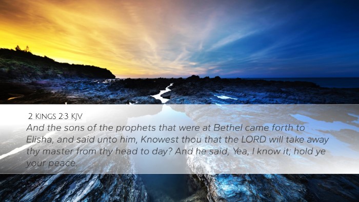 2 Kings 2:3 KJV Bible Verse Image