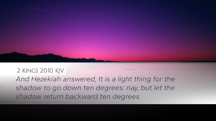 2 Kings 20:10 KJV Bible Verse Image