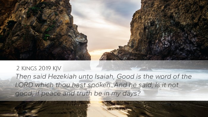2 Kings 20:19 KJV Bible Verse Image