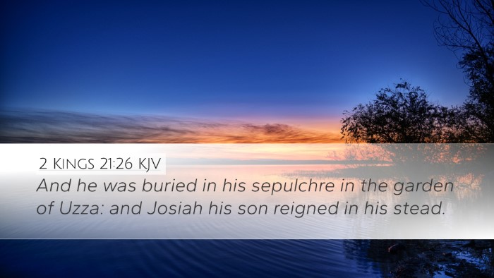 2 Kings 21:26 KJV Bible Verse Image