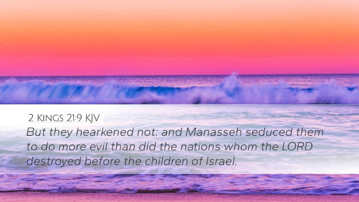 2 Kings 21:9 KJV Bible Verse Image