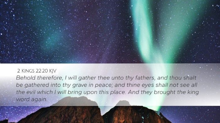 2 Kings 22:20 KJV Bible Verse Image