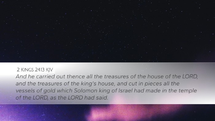 2 Kings 24:13 KJV Bible Verse Image