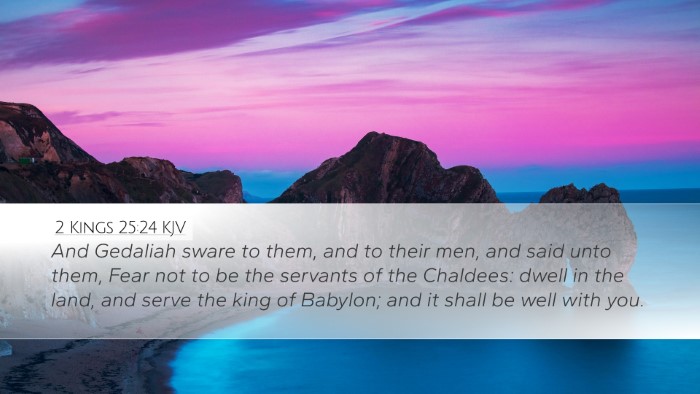 2 Kings 25:24 KJV Bible Verse Image