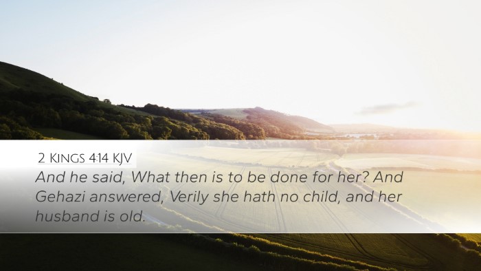 2 Kings 4:14 KJV Bible Verse Image