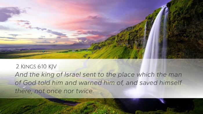 2 Kings 6:10 KJV Desktop Wallpaper - And the king of Israel sent to the place which - Desktop Bible Verse Wallpaper