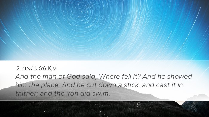 2 Kings 6:6 KJV Bible Verse Image