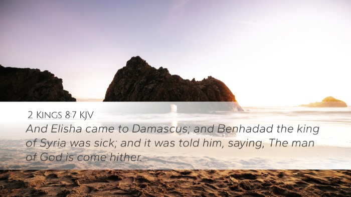 2 Kings 8:7 KJV Bible Verse Image
