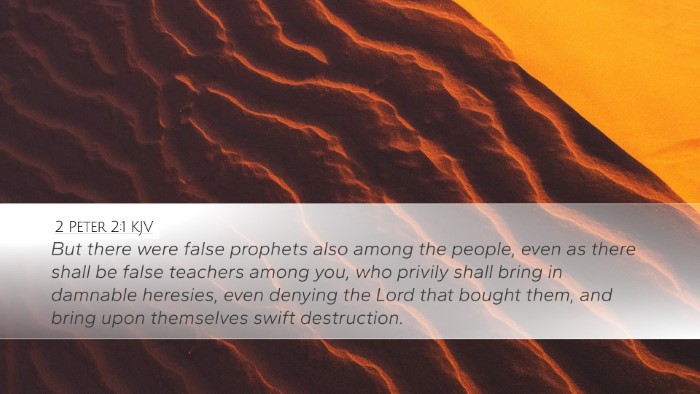 2 Peter 2:1 KJV Bible Verse Image
