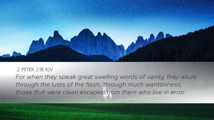 2 Peter 2:18 KJV Bible Verse Image