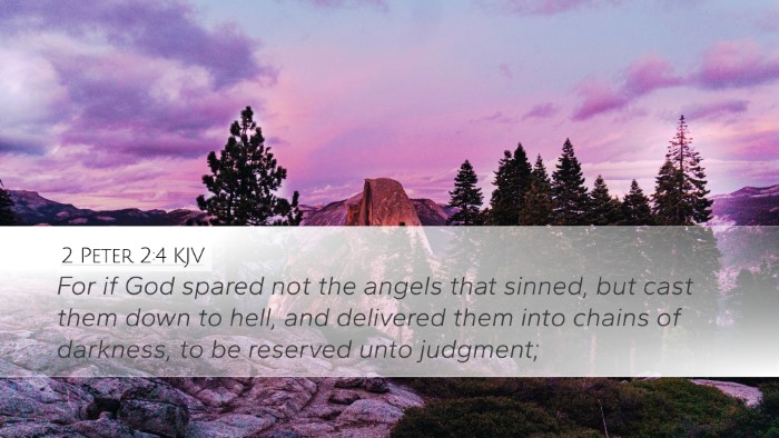 2 Peter 2:4 KJV Bible Verse Image