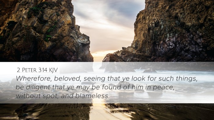 2 Peter 3:14 KJV Bible Verse Image