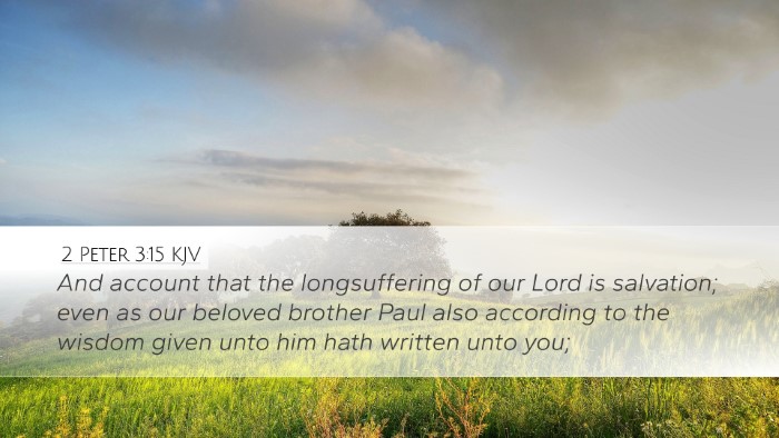 2 Peter 3:15 KJV Bible Verse Image