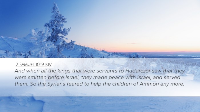 2 Samuel 10:19 KJV Bible Verse Image