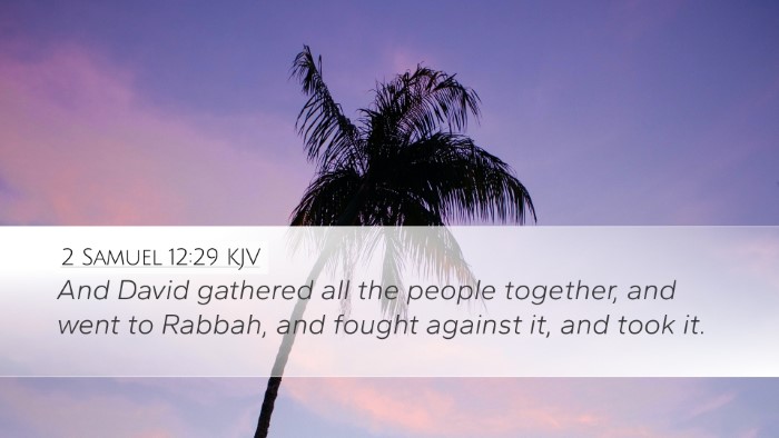 2 Samuel 12:29 KJV Bible Verse Image
