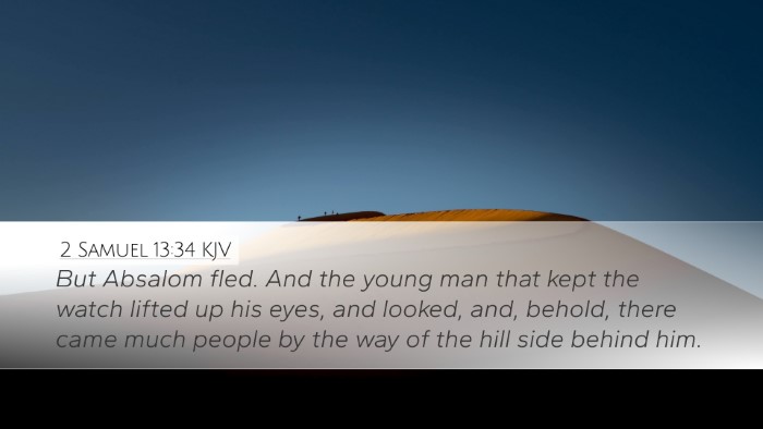 2 Samuel 13:34 KJV Bible Verse Image