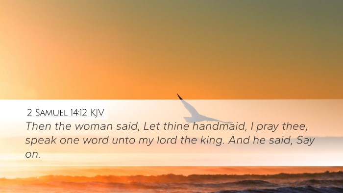 2 Samuel 14:12 KJV Bible Verse Image