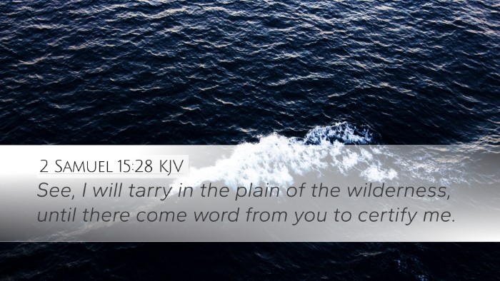 2 Samuel 15:28 KJV Bible Verse Image