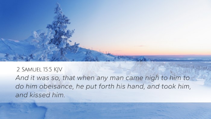 2 Samuel 15:5 KJV Bible Verse Image